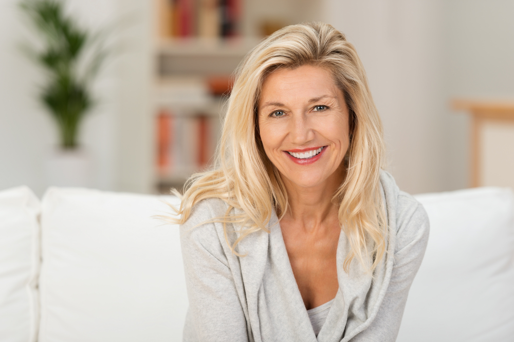 Portrait Of Smiling Mature Woman Looking