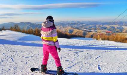 Фото на лыжах