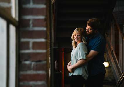 Photo with a guy at home