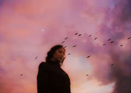 размытое случайное фото