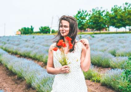 Girl in flowers
