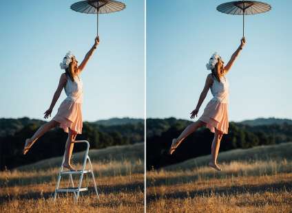 Левітація на фото